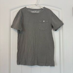 First Wave Little Boys Gray Casual T-Shirt with Pocket Size 10/12